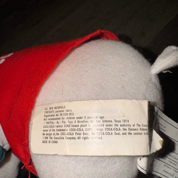 1998 Coca-Cola Polar Bear Stuffed Animal - Picture 6 of 6